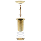 vidaXL Ablaufgarnitur ohne Überlauf Golden 6,4x6,4x9,1 cm