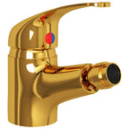 vidaXL Badezimmer Bidet Mischbatterie Golden 13x12 cm
