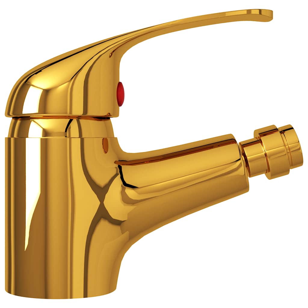 vidaXL Badezimmer Bidet Mischbatterie Golden 13x12 cm