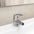 vidaXL Badezimmer Bidet Mischbatterie Silbern 13x12 cm