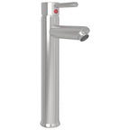 vidaXL Badezimmer Mischbatterie Silbern 12x30 cm