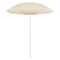 vidaXL Sonnenschirm mit Stahlmast Sandfarbe 180 cm