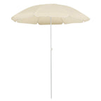 vidaXL Sonnenschirm mit Stahlmast Sandfarbe 180 cm