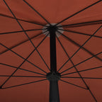 vidaXL Sonnenschirm mit Mast 200x130 cm Terrakottarot