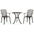 vidaXL 3-tlg. Bistro-Set Aluminiumguss Bronzen