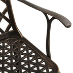 vidaXL 3-tlg. Bistro-Set Aluminiumguss Bronzen