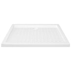 vidaXL Duschwanne Anti-Rutsch Weiß 90x70x4 cm ABS