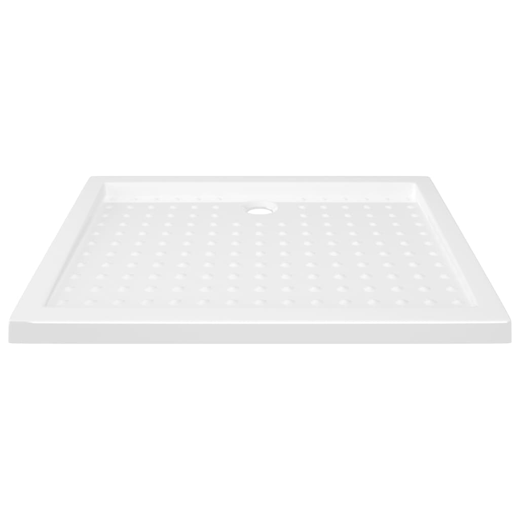 vidaXL Duschwanne Anti-Rutsch Weiß 90x70x4 cm ABS