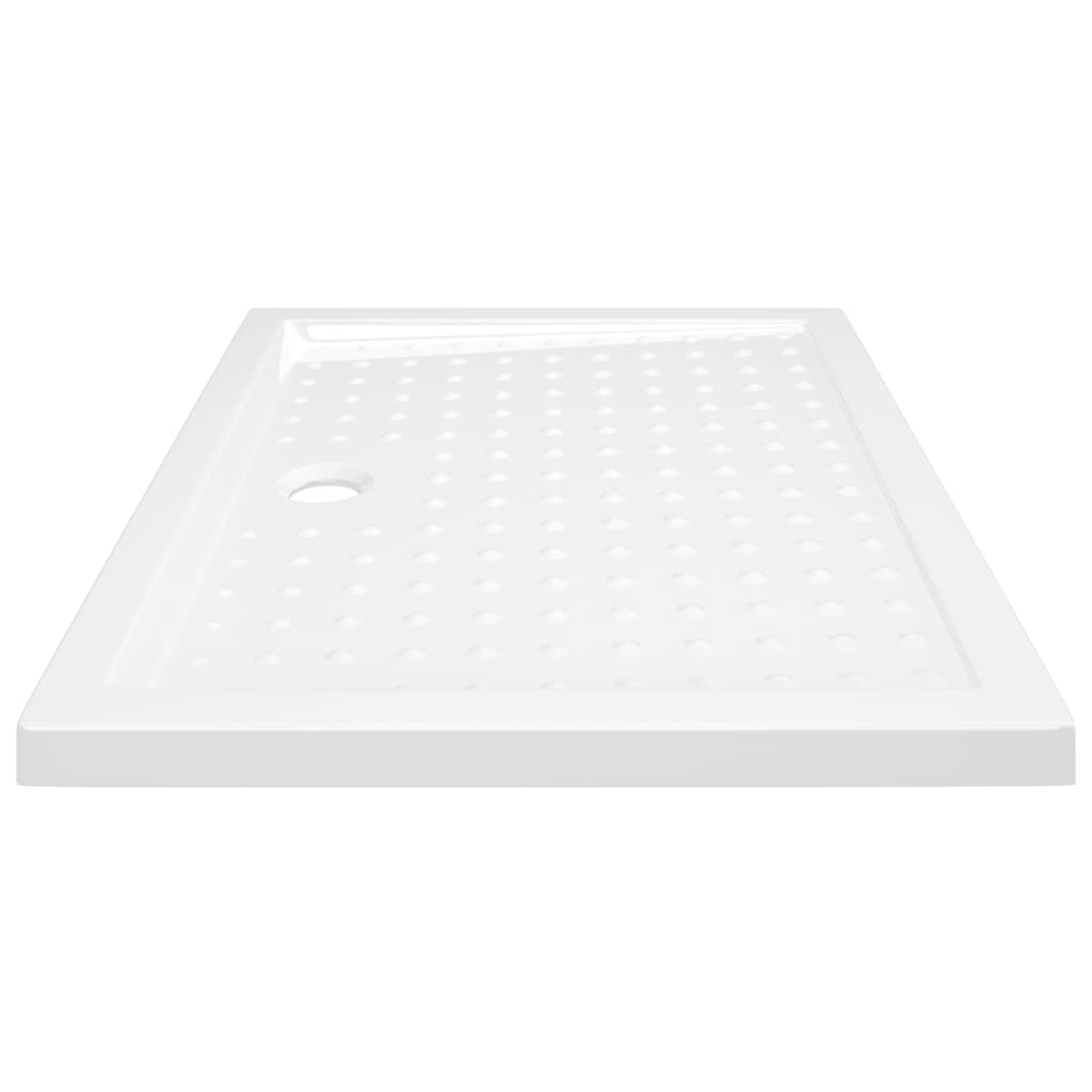 vidaXL Duschwanne Anti-Rutsch Weiß 90x70x4 cm ABS