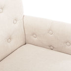 vidaXL Esszimmerstühle mit Armlehnen 4 Stk. Beige Stoff