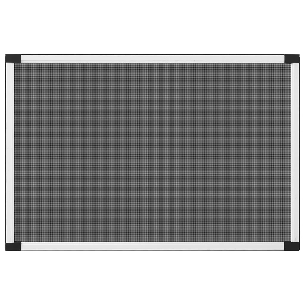 vidaXL Ausziehbarer Insektenschutz für Fenster Weiß (75-143)x50 cm