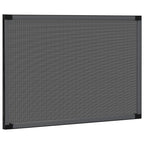 vidaXL Ausziehbarer Insektenschutz für Fenster Anthrazit (75-143)x50cm