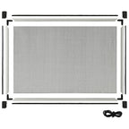 vidaXL Teleskop-Fliegengitter für Fenster Weiß (100-193)x75 cm