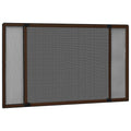 vidaXL Ausziehbarer Insektenschutz für Fenster Braun (100-193)x75 cm