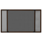 vidaXL Ausziehbarer Insektenschutz für Fenster Braun (100-193)x75 cm