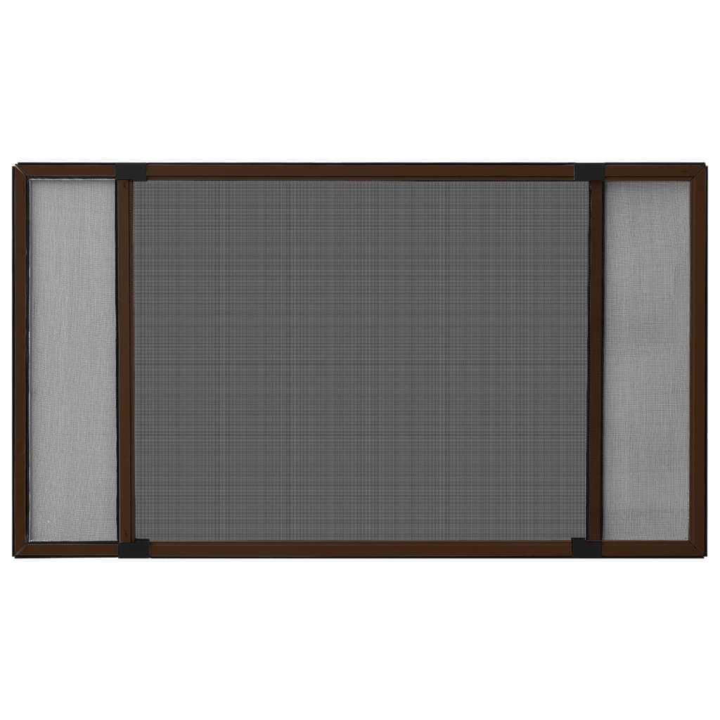 vidaXL Ausziehbarer Insektenschutz für Fenster Braun (100-193)x75 cm