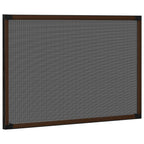 vidaXL Ausziehbarer Insektenschutz für Fenster Braun (100-193)x75 cm