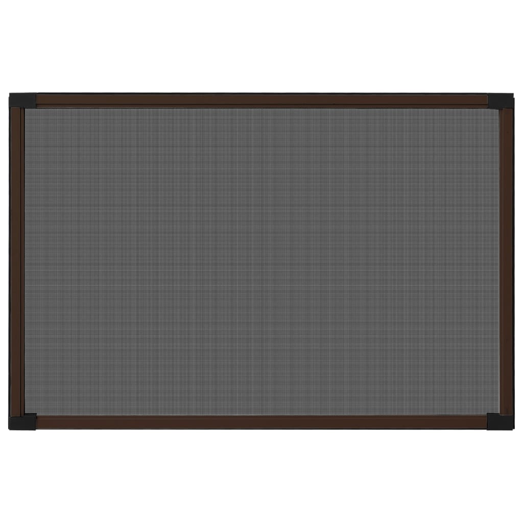 vidaXL Ausziehbarer Insektenschutz für Fenster Braun (100-193)x75 cm