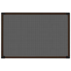vidaXL Ausziehbarer Insektenschutz für Fenster Braun (100-193)x75 cm
