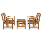 vidaXL 3-tlg. Garten-Lounge-Set Massivholz Akazie