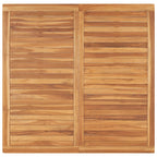 vidaXL Garten-Esstisch 120x120x77 cm Teak Massivholz