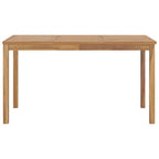 vidaXL Garten-Esstisch 140x80x77 cm Massivholz Teak