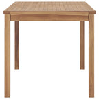 vidaXL Garten-Esstisch 140x80x77 cm Massivholz Teak