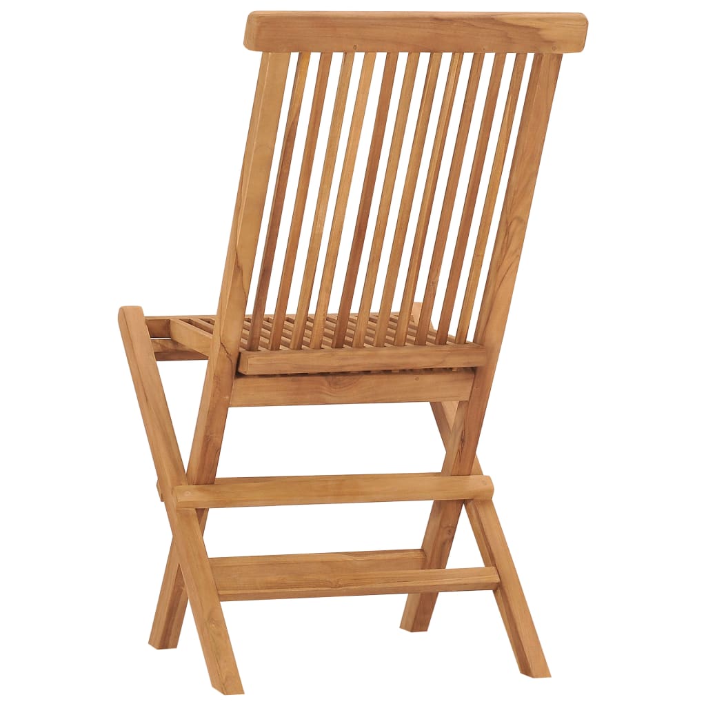 vidaXL Klappbare Gartenstühle 4 Stk. Massivholz Teak