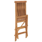 vidaXL Klappbare Gartenstühle 4 Stk. Massivholz Teak