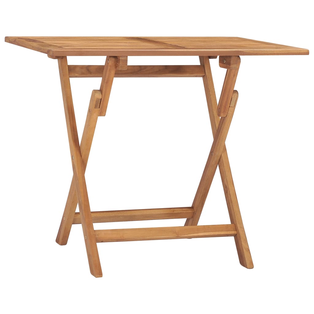 vidaXL Klappbarer Garten-Esstisch 90x60x75 cm Massivholz Teak