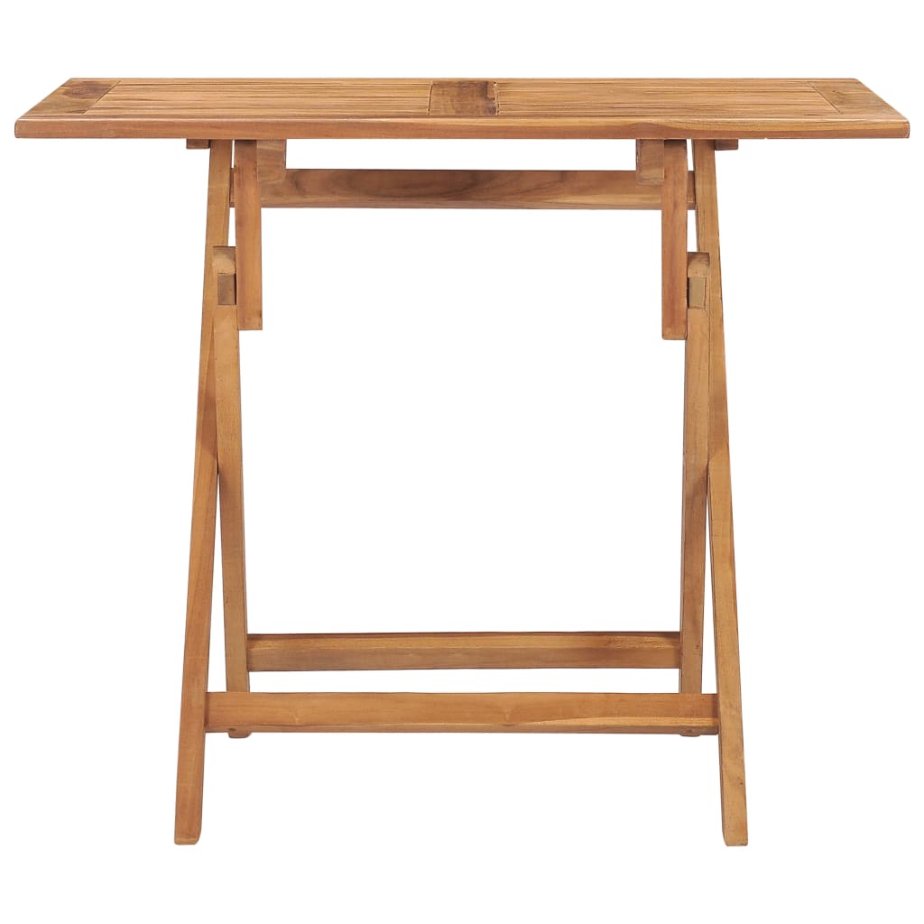 vidaXL Klappbarer Garten-Esstisch 90x60x75 cm Massivholz Teak