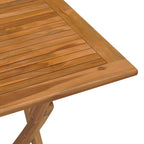 vidaXL Klappbarer Garten-Esstisch 90x60x75 cm Massivholz Teak