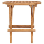 vidaXL Klappbarer Gartentisch 50x50x50 cm Teak Massivholz