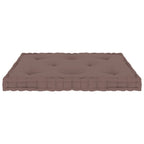 vidaXL Paletten-Bodenkissen Taupe 73x40x7 cm Baumwolle