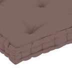 vidaXL Paletten-Bodenkissen Taupe 73x40x7 cm Baumwolle