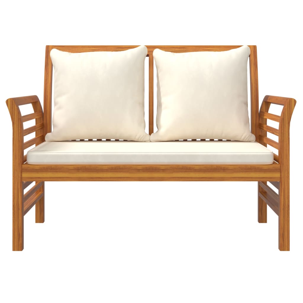 vidaXL 4-tlg. Garten-Lounge-Set mit Kissen Massivholz Akazie