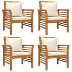 vidaXL 5-tlg. Garten-Lounge-Set mit Kissen Massivholz Akazie