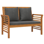 vidaXL 3-tlg. Garten-Lounge-Set mit Kissen Massivholz Akazie