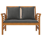 vidaXL 3-tlg. Garten-Lounge-Set mit Kissen Massivholz Akazie