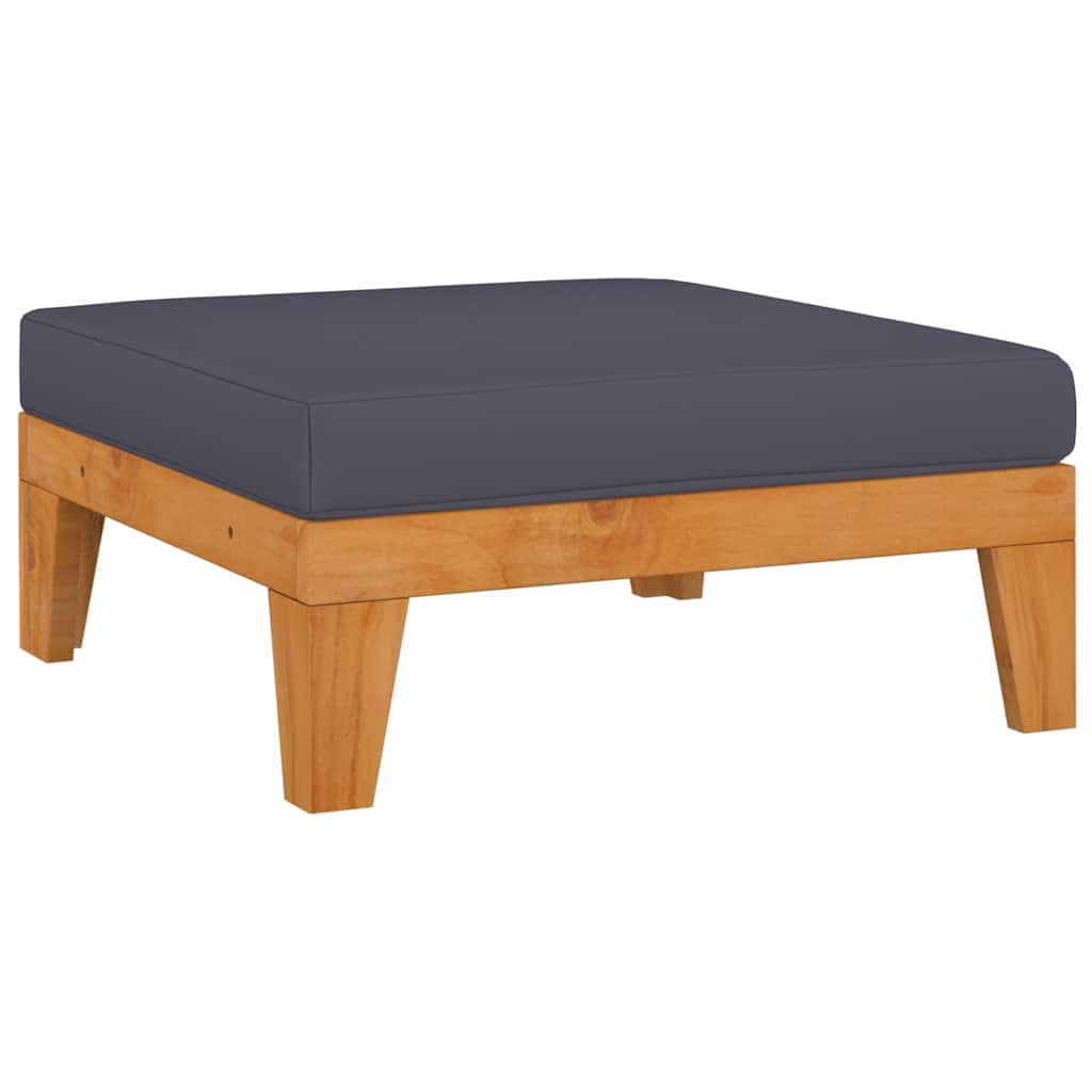 vidaXL 7-tlg. Garten-Lounge-Set mit Kissen Akazie Massivholz