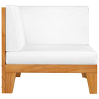 vidaXL 3-tlg. Garten-Lounge-Set mit Kissen Akazie Massivholz
