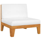 vidaXL 3-tlg. Garten-Lounge-Set mit Kissen Akazie Massivholz