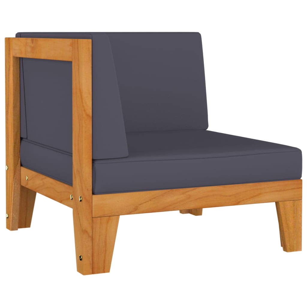 vidaXL 12-tlg. Garten-Lounge-Set mit Kissen Akazie Massivholz