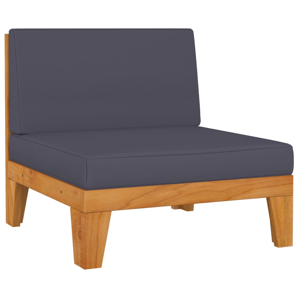 vidaXL 12-tlg. Garten-Lounge-Set mit Kissen Akazie Massivholz
