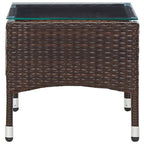 vidaXL 2-tlg. Garten-Lounge-Set mit Auflage Poly Rattan Braun