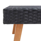 vidaXL 2-tlg. Garten-Lounge-Set mit Kissen Poly Rattan Schwarz