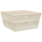 vidaXL Gartentisch 60x60x30 cm Fichtenholz Imprägniert