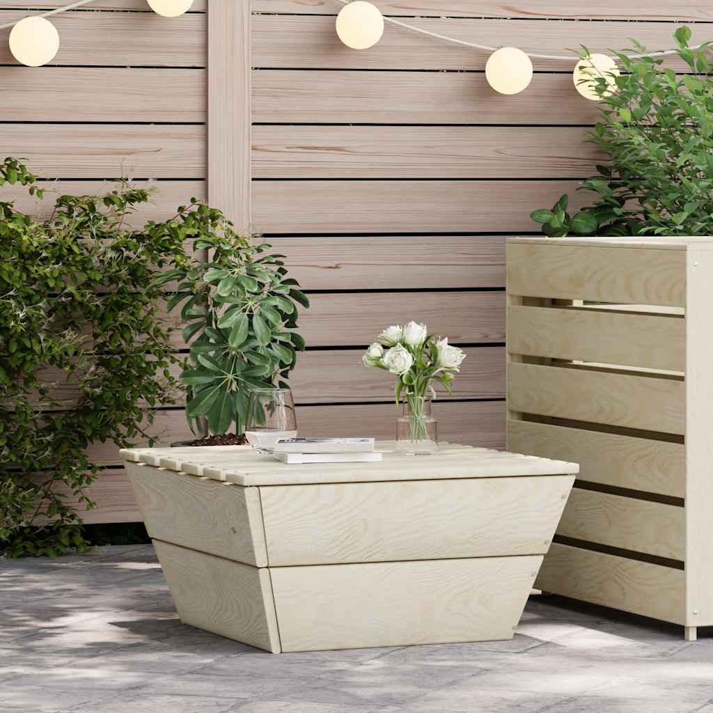 vidaXL Gartentisch 60x60x30 cm Fichtenholz Imprägniert