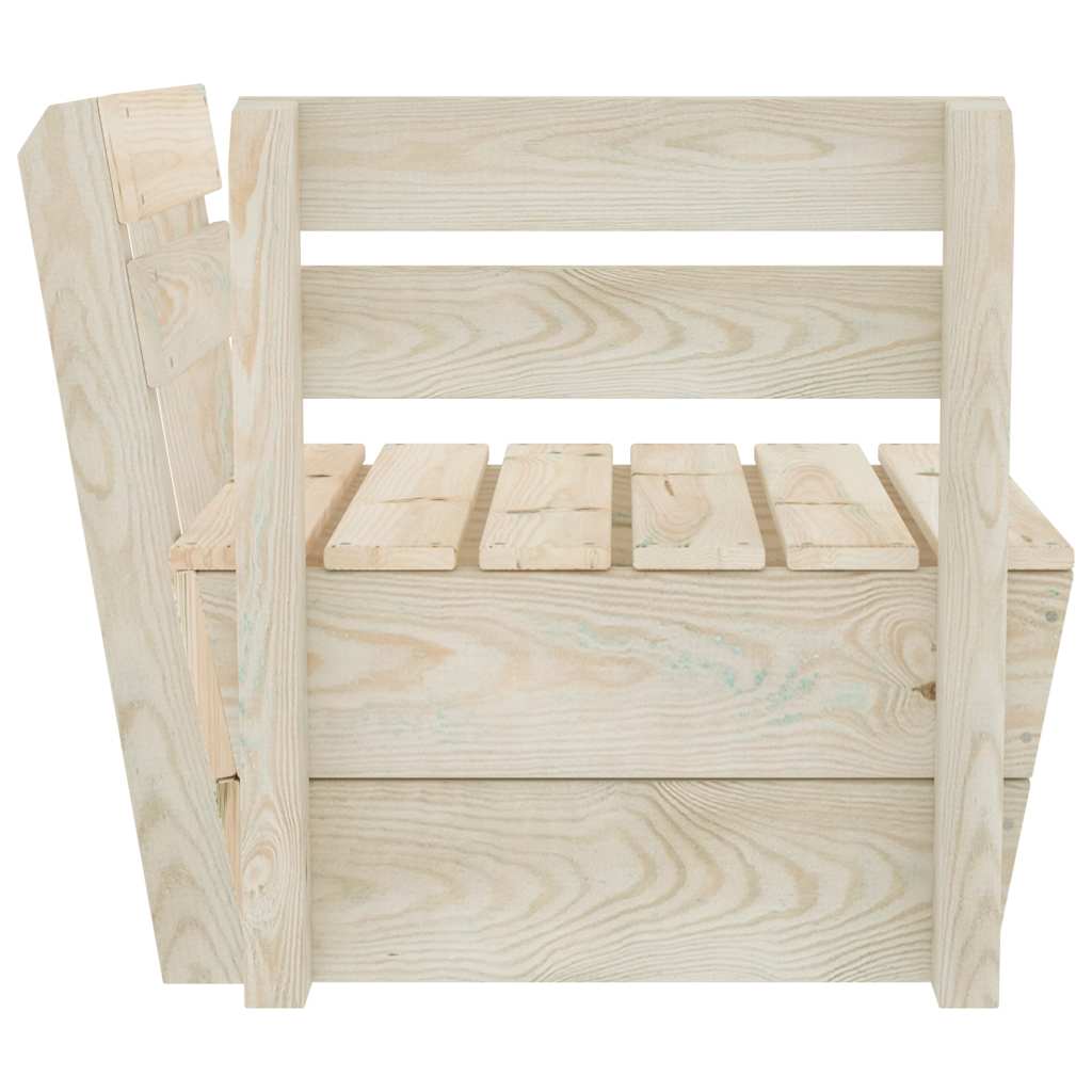 vidaXL Modulares Palettensofa Eckteil Imprägniertes Fichtenholz