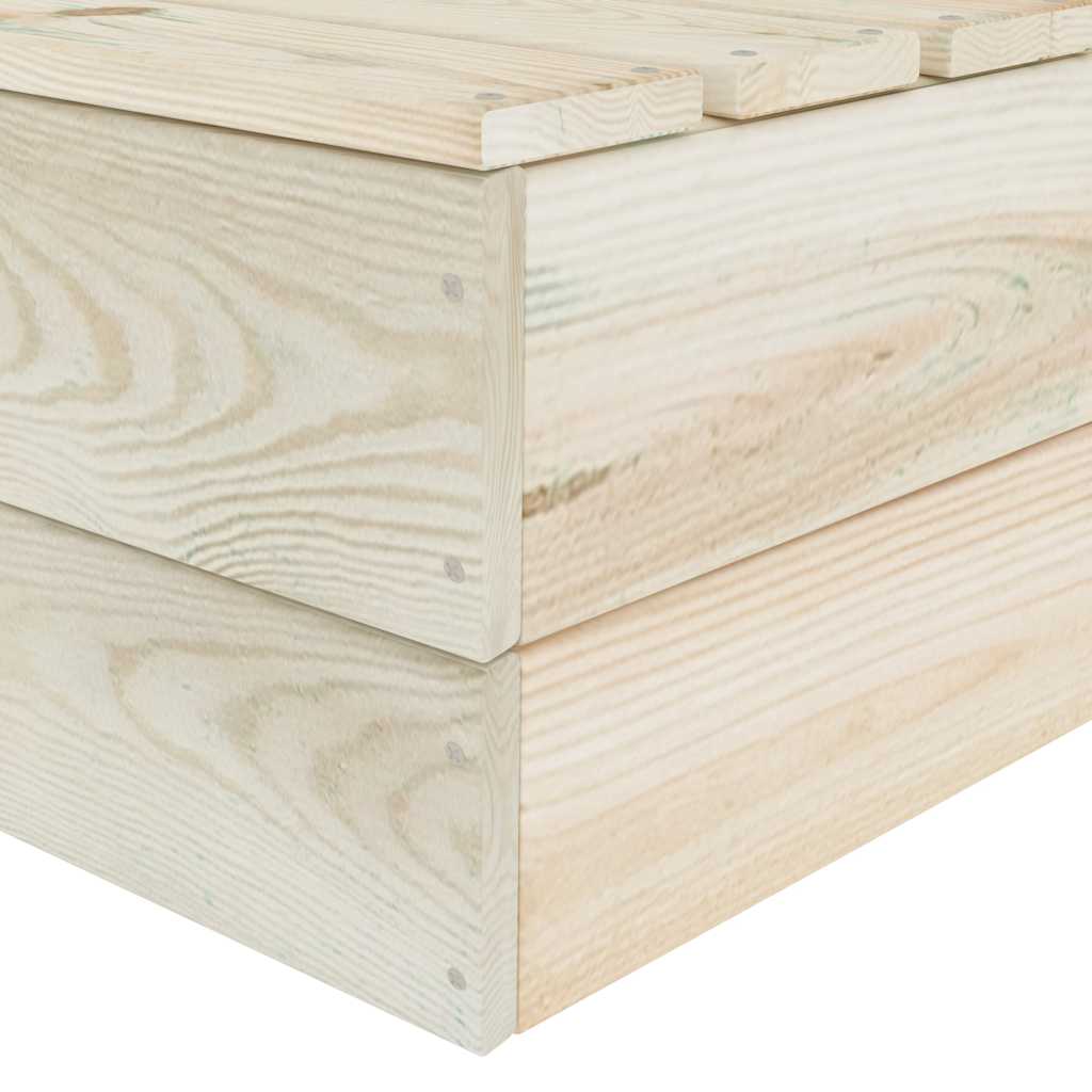 vidaXL Modulares Palettensofa Eckteil Imprägniertes Fichtenholz